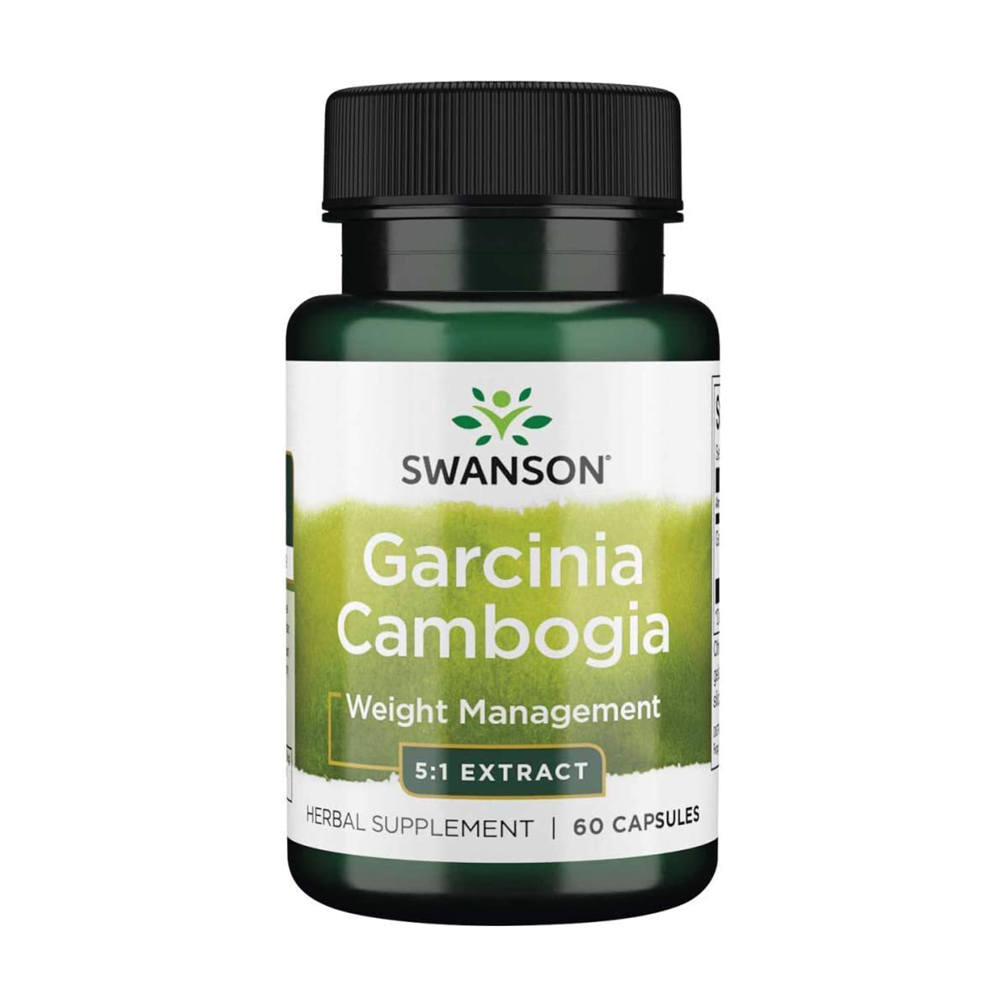 Екстракт гарцинії камбоджійської Swanson Garcinia Cambogia 5:1 Extract 80 мг, 60 капсул